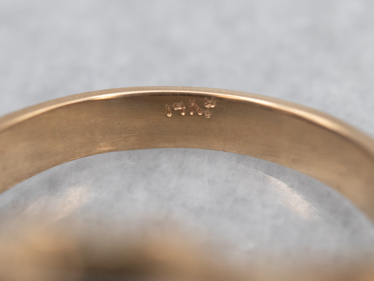 Vintage Gold Pyrope Garnet Cocktail Ring