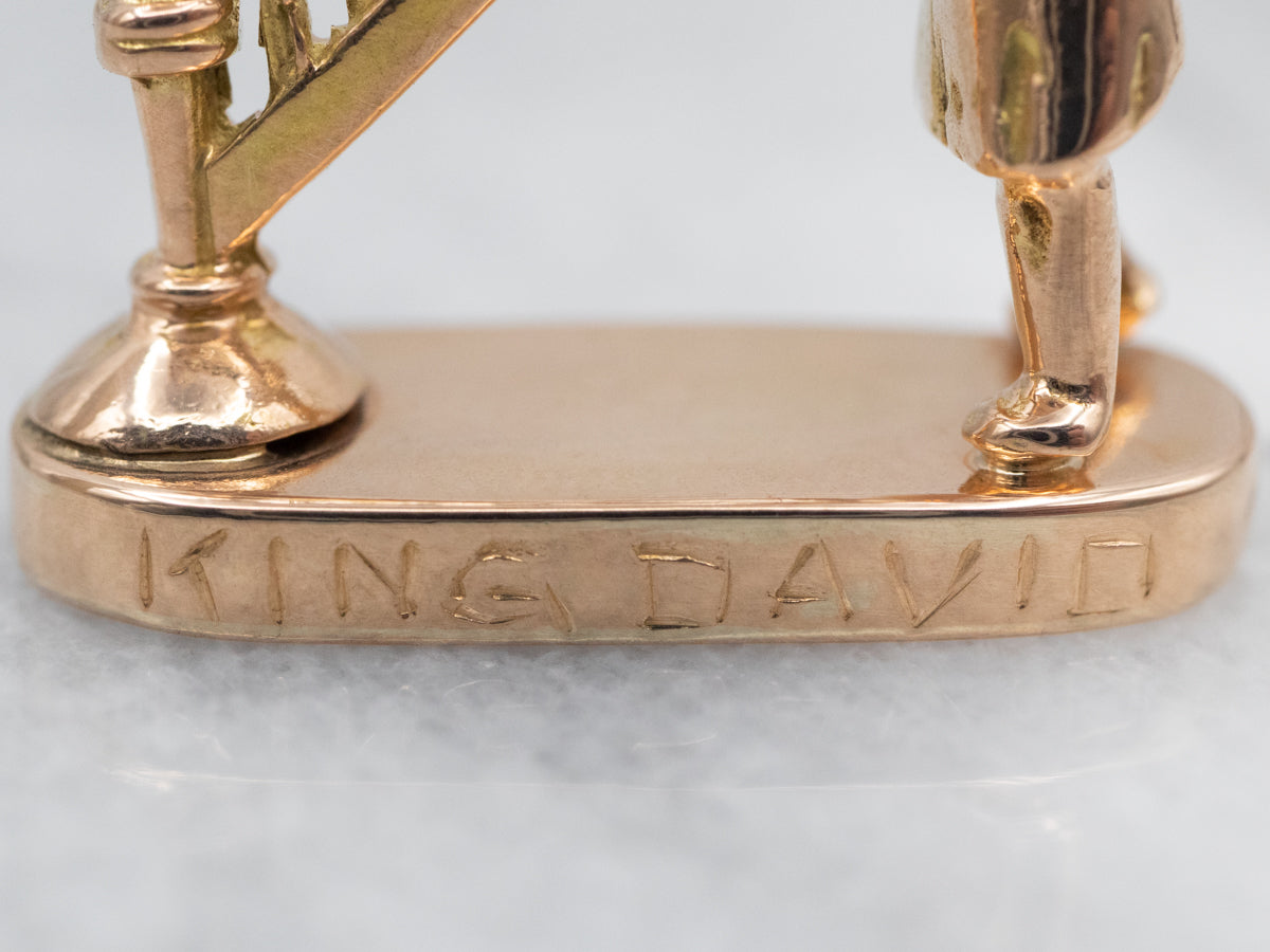 King David Harp Charm