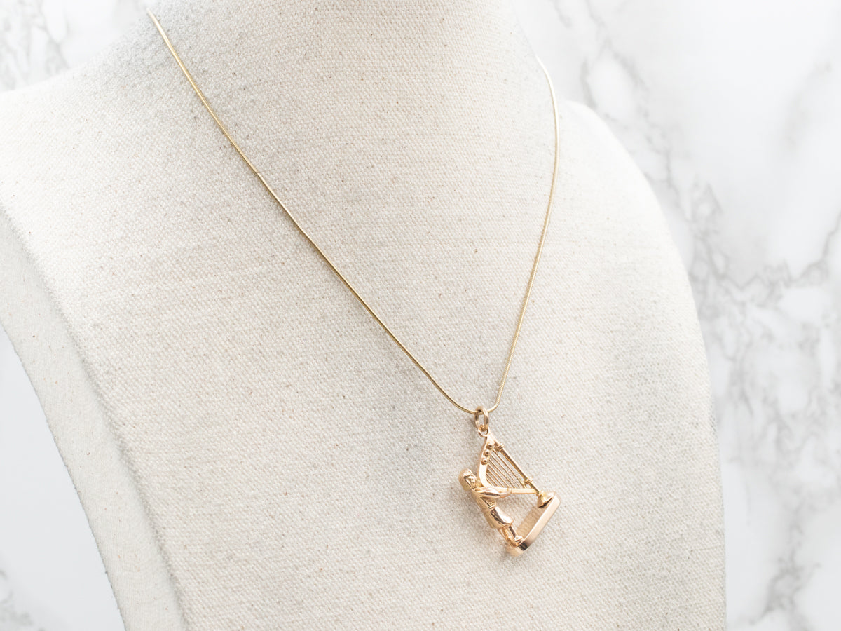 King David Harp Charm