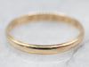 Classic Yellow Gold Lined Edge Wedding Band