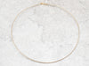 Yellow Gold Wire Collar Necklace
