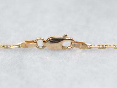 Yellow Gold Mariner Chain with Lobster Clasp