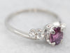 Platinum Jabel Ruby Ring with Diamond Accents