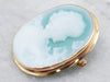 Lovely Yellow Gold Cameo Brooch or Pendant