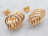Gold Lovers Knotted Stud Earrings