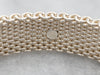 Woven Sterling Silver Bangle Bracelet