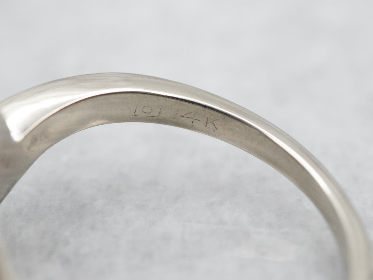 Vintage Double Pearl and Diamond Bypass Ring