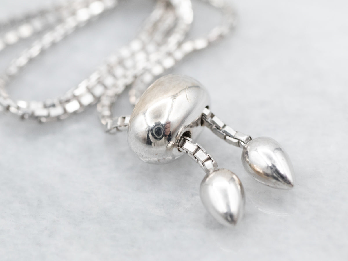 White Gold Blue Diamond 3rd Eye Bracelet