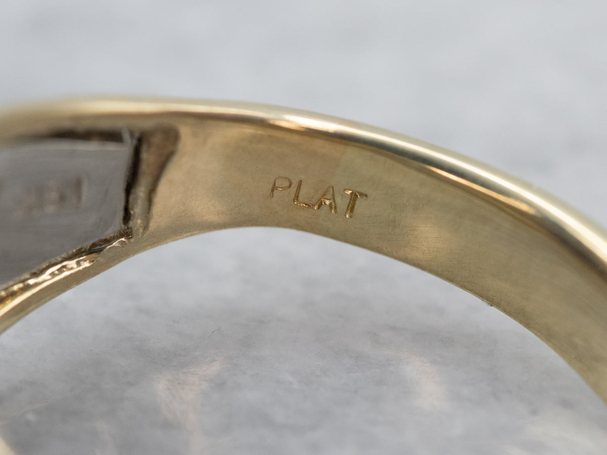 Mixed Metal Color Changing Sapphire Engagement Ring