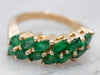 Glorious Green Emerald Bypass Ring