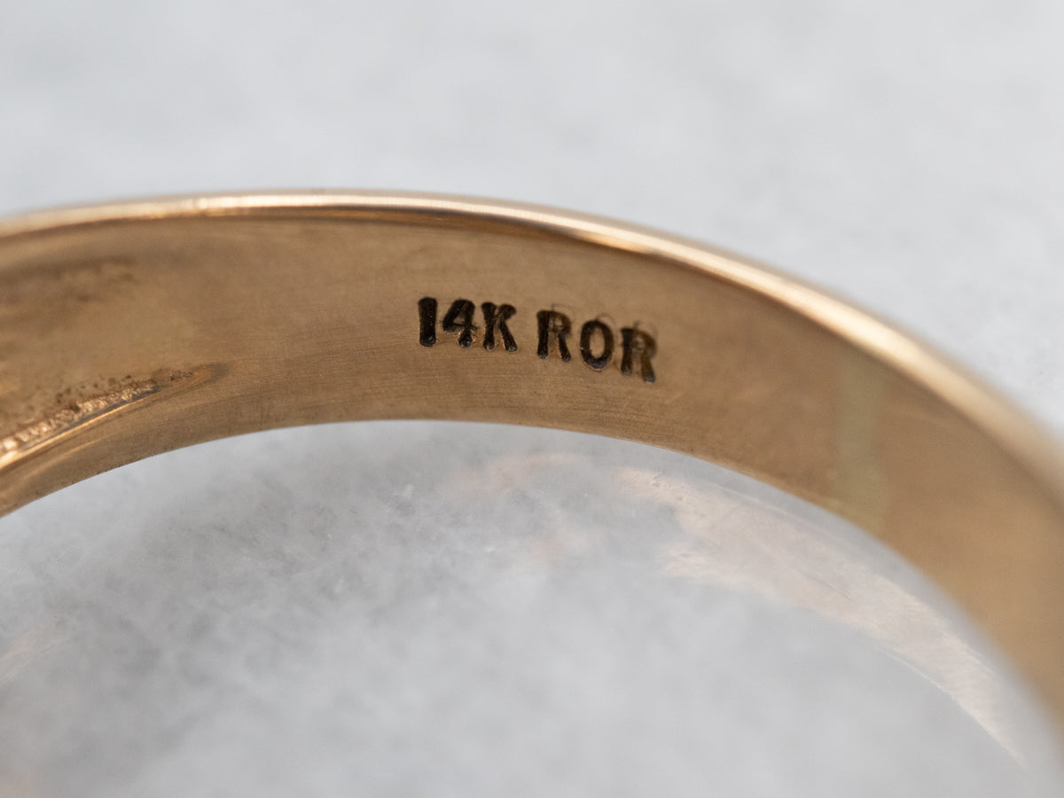 Beautiful Bloodstone Ring with Diamond Accents