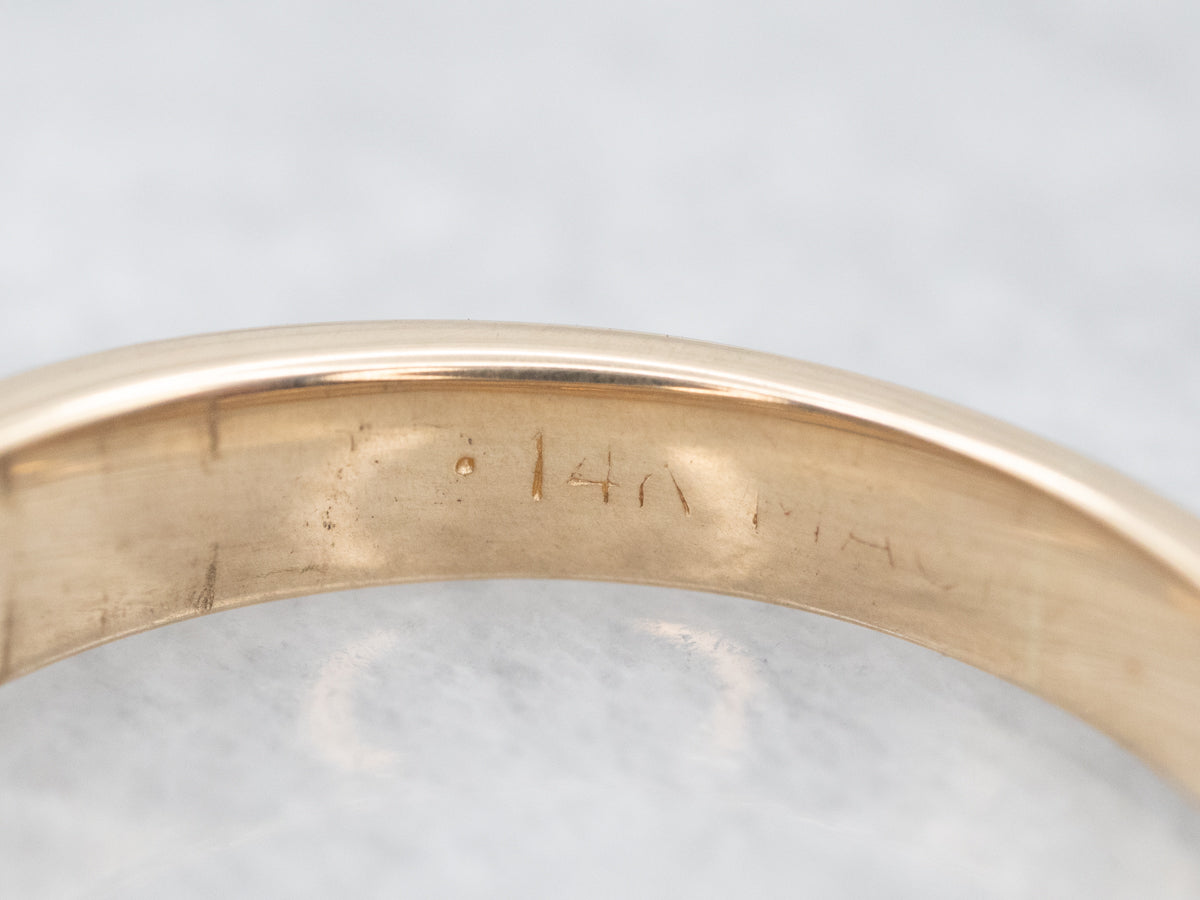 Yellow Gold Channel Set Diamond Band