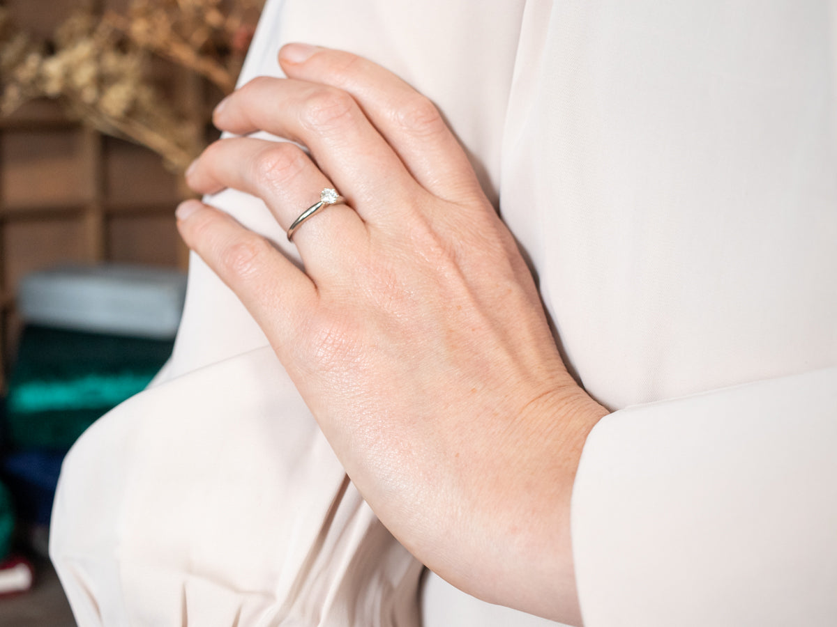 Classic Diamond Solitaire Engagement Ring