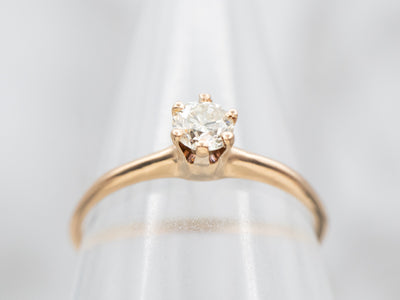 Ostby and Barton Diamond Solitaire Engagement Ring
