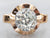 Gorgeous Yellow Gold White Zircon Buttercup Solitaire Ring