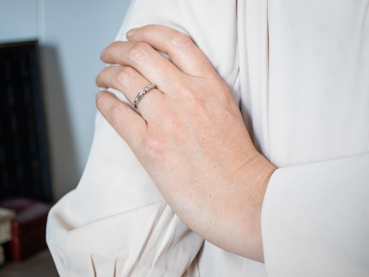 Timeless Platinum Diamond Guard Band