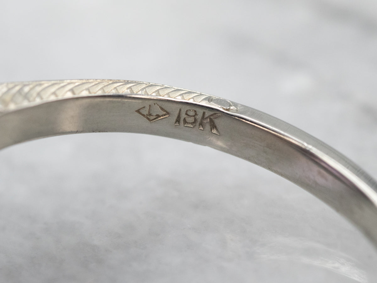 Vibrant White Gold Amethyst Solitaire Cocktail Ring