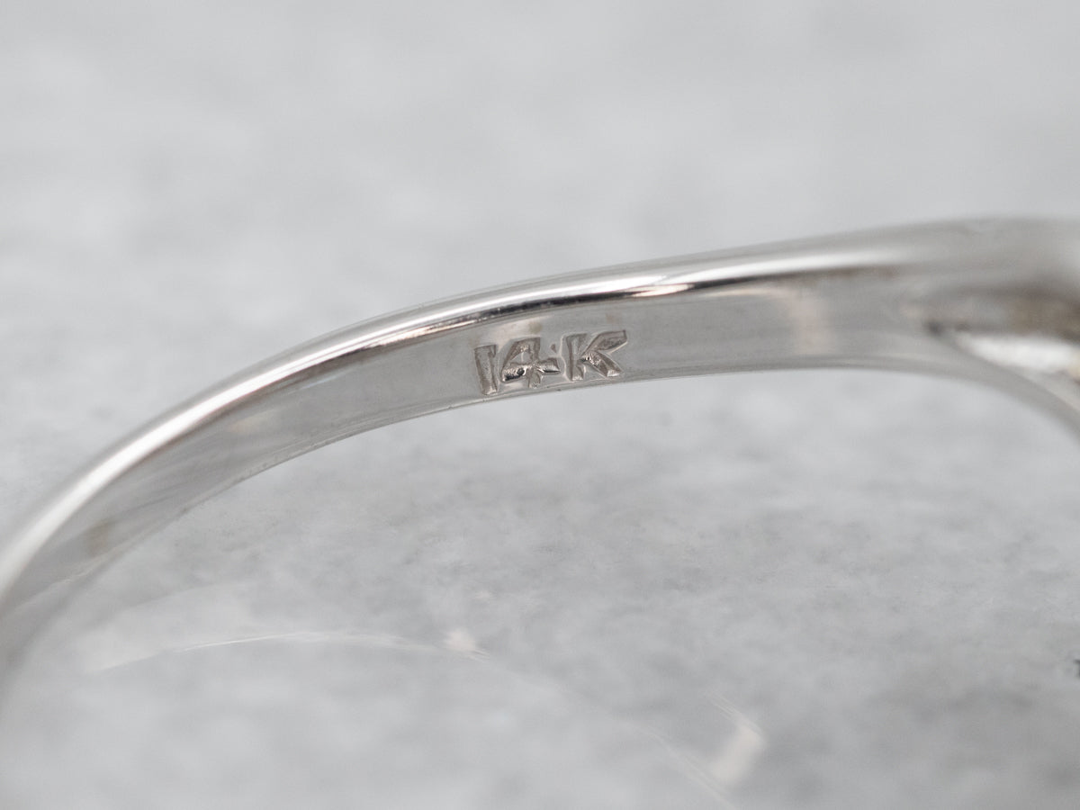 Anillo Bypass Toi et Moi de diamantes y circonitas azules