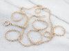 Antique Gold Double Cable Chain with Spring Ring Clasp