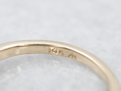 Modern Emerald and Diamond Engagement Ring