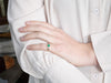 Modern Emerald and Diamond Engagement Ring
