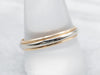 Art Carved Two Tone Gold Wedding Band