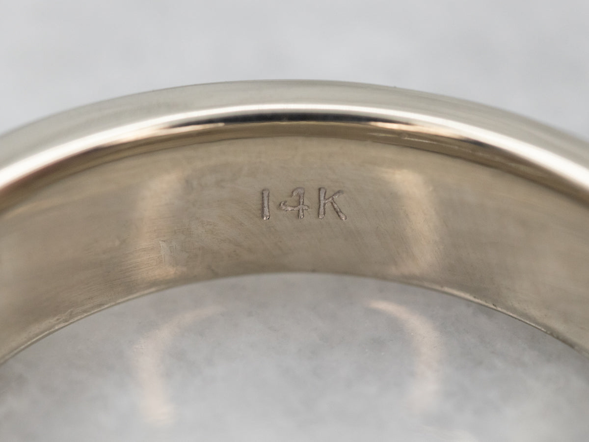 Sparkling White Gold Diamond Wedding Band