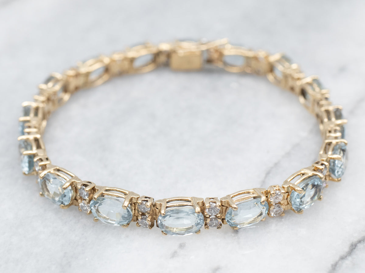 2.25 Carat Diamond and Topaz Evil Eye Bracelet 18K White Gold – Liori  Diamonds