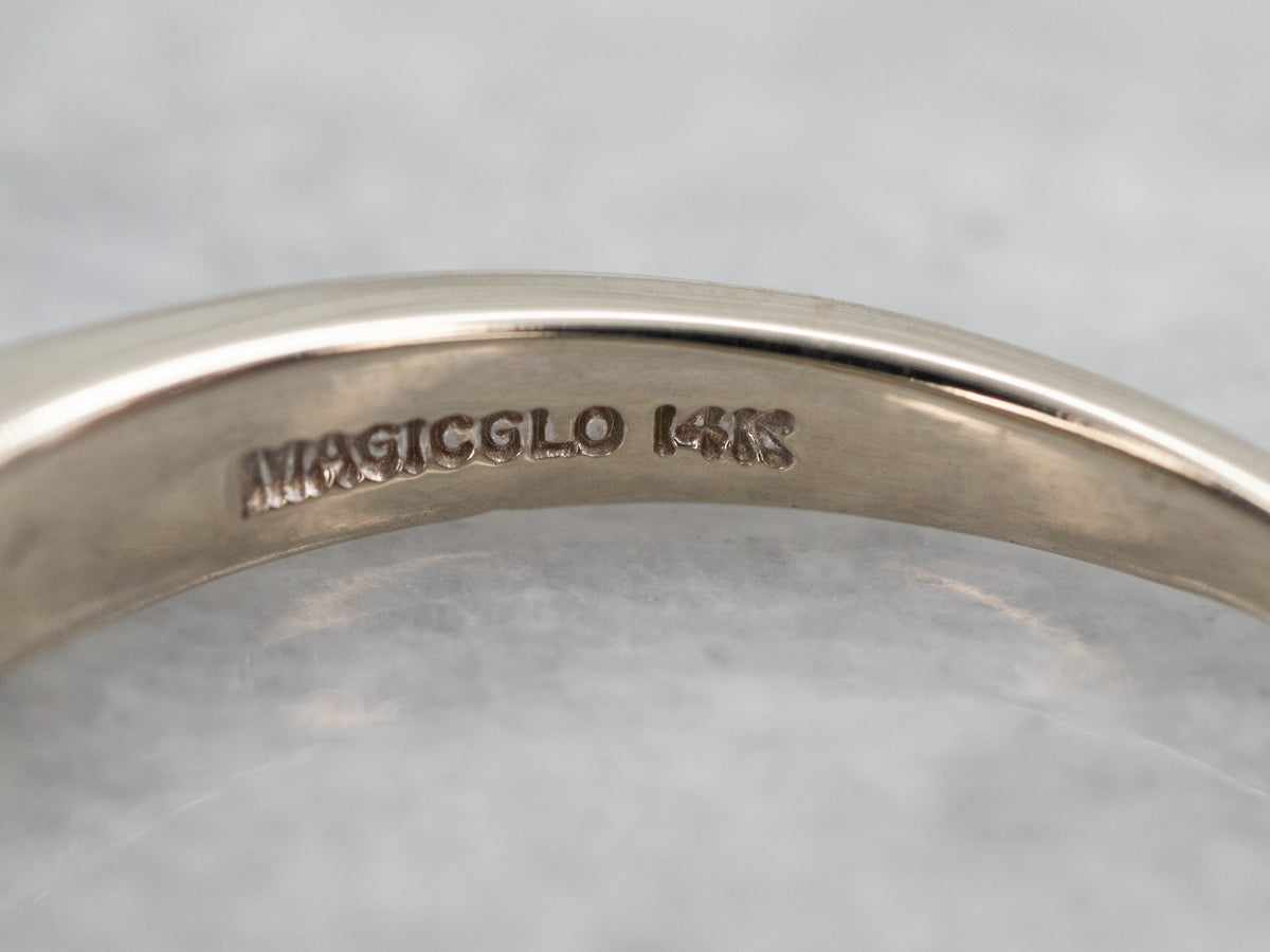 Gleaming  Curved Channel Set Diamond Enhancer Wedding Band