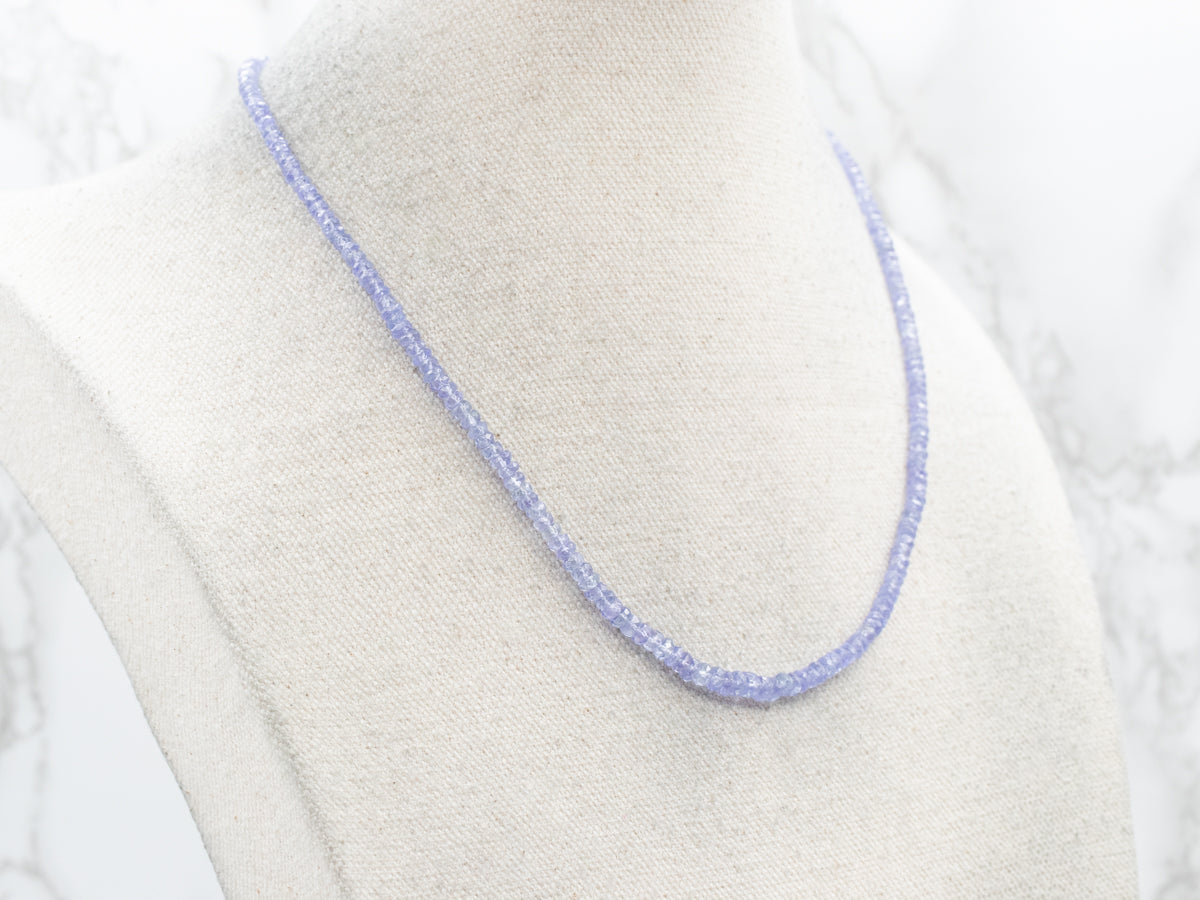 Gold Fill Tanzanite Beaded Necklace