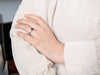 Retro Era Sapphire and Diamond Platinum Engagement Ring