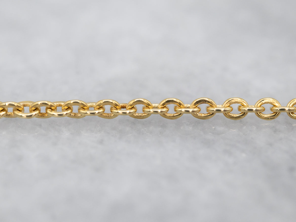 Jose Hess "Love Saver" 18K Gold Pendant Necklace