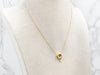 Jose Hess "Love Saver" 18K Gold Pendant on Cable Chain