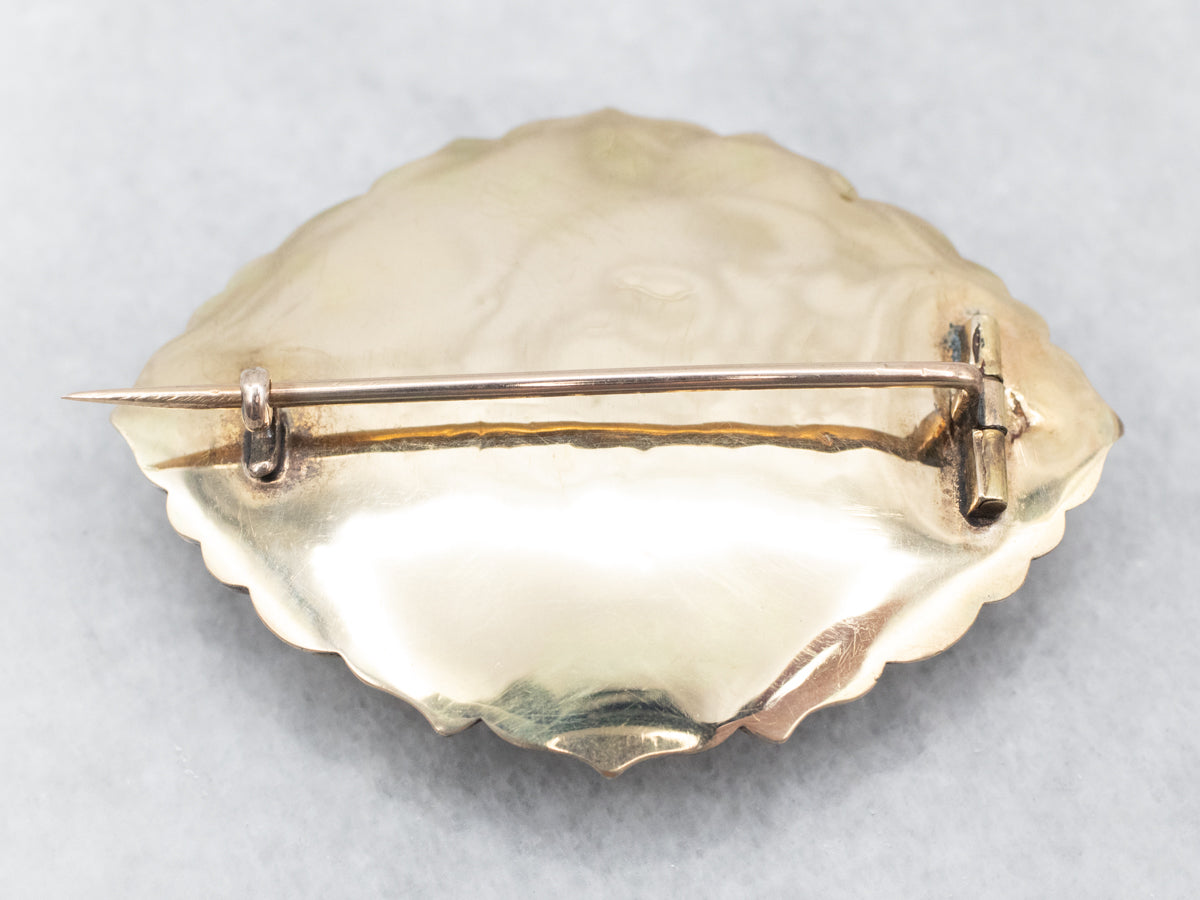 Rare Victorian Gold and Enamel Mourning Jewelry