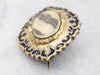 Rare Victorian Gold and Enamel Mourning Jewelry
