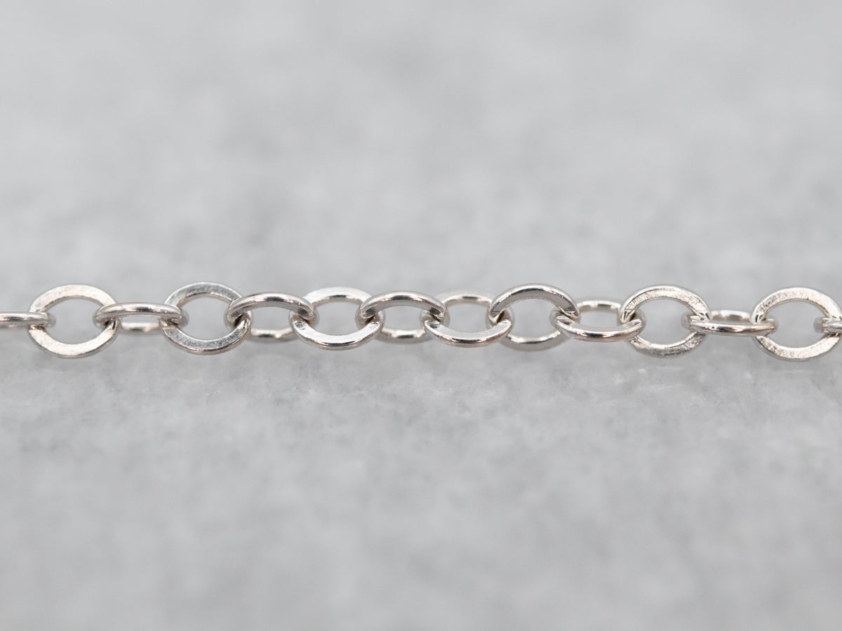 White Gold Tanzanite and Diamond Teardrop Necklace