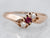 Antique Ruby and Old Mine Cut Diamond Ring