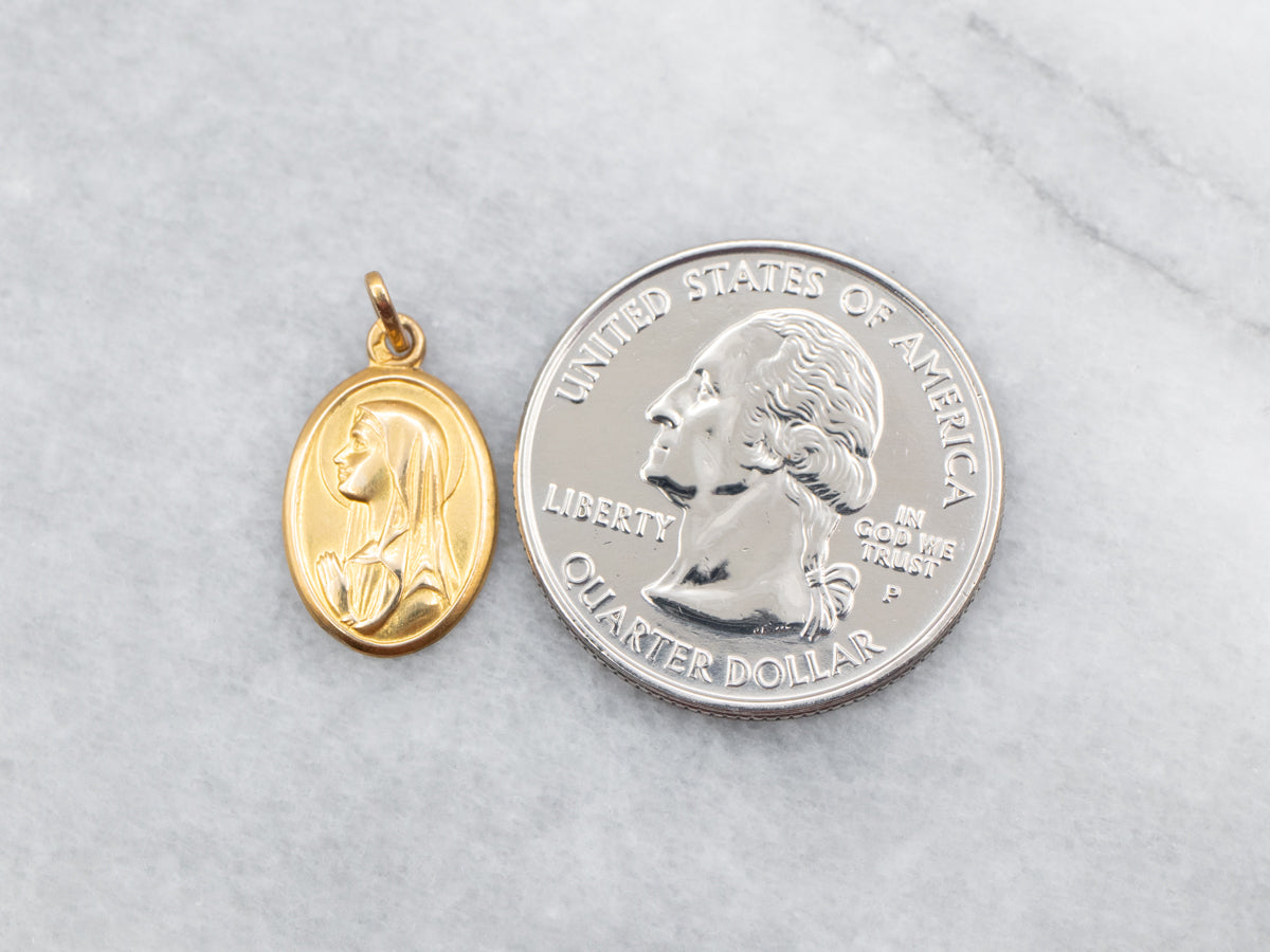 Hermosa Señora Madonna Religiosa Colgante