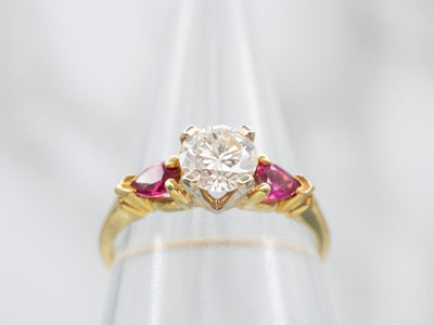 One Carat Ruby Accent Ring | Barkev's
