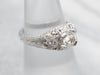 Art Deco Reproduction Diamond Engagement Ring