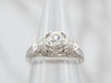 Art Deco Reproduction Diamond Engagement Ring