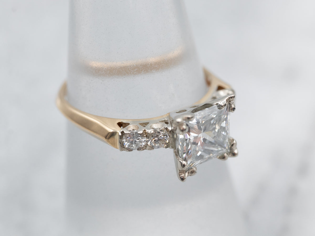 Stunning Princess Cut Diamond Engagement Ring