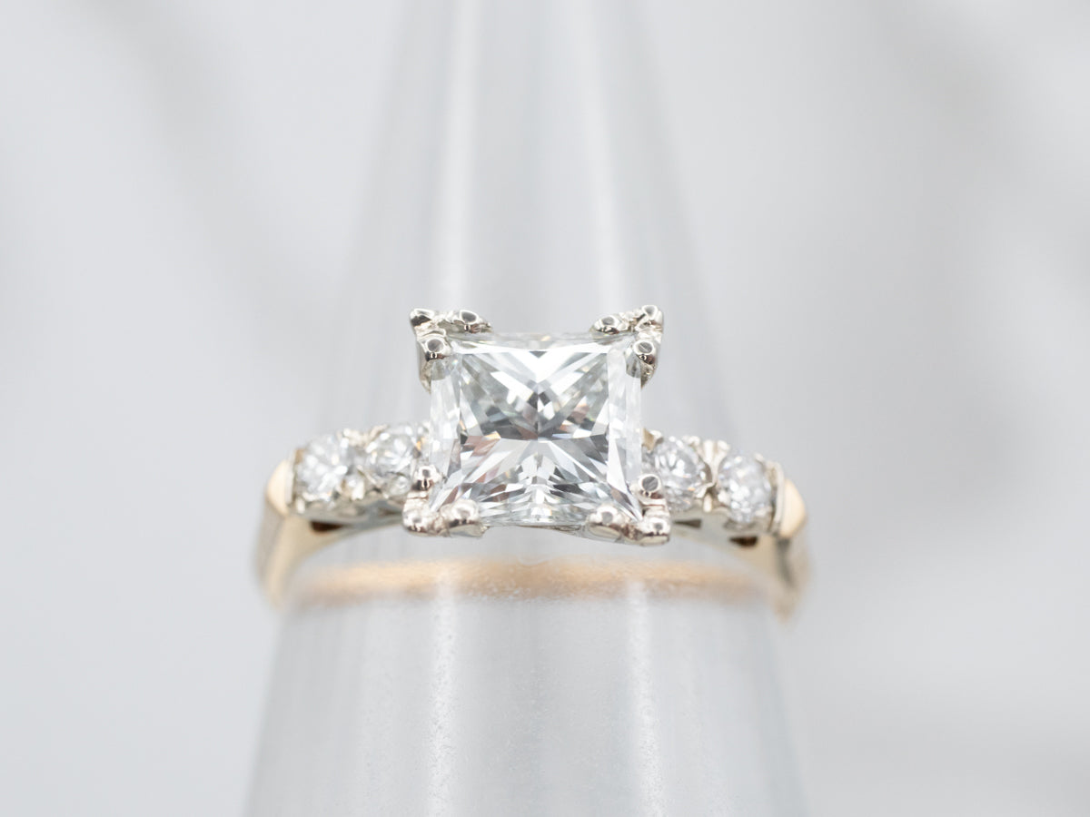 Stunning Princess Cut Diamond Engagement Ring