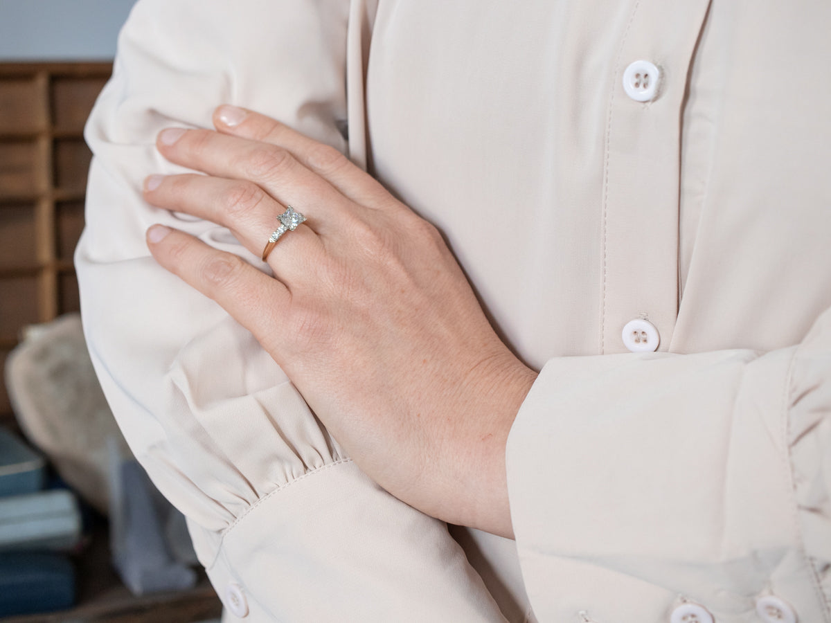 Stunning Princess Cut Diamond Engagement Ring