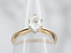 Sleek Marquise Diamond Solitaire Engagement Ring