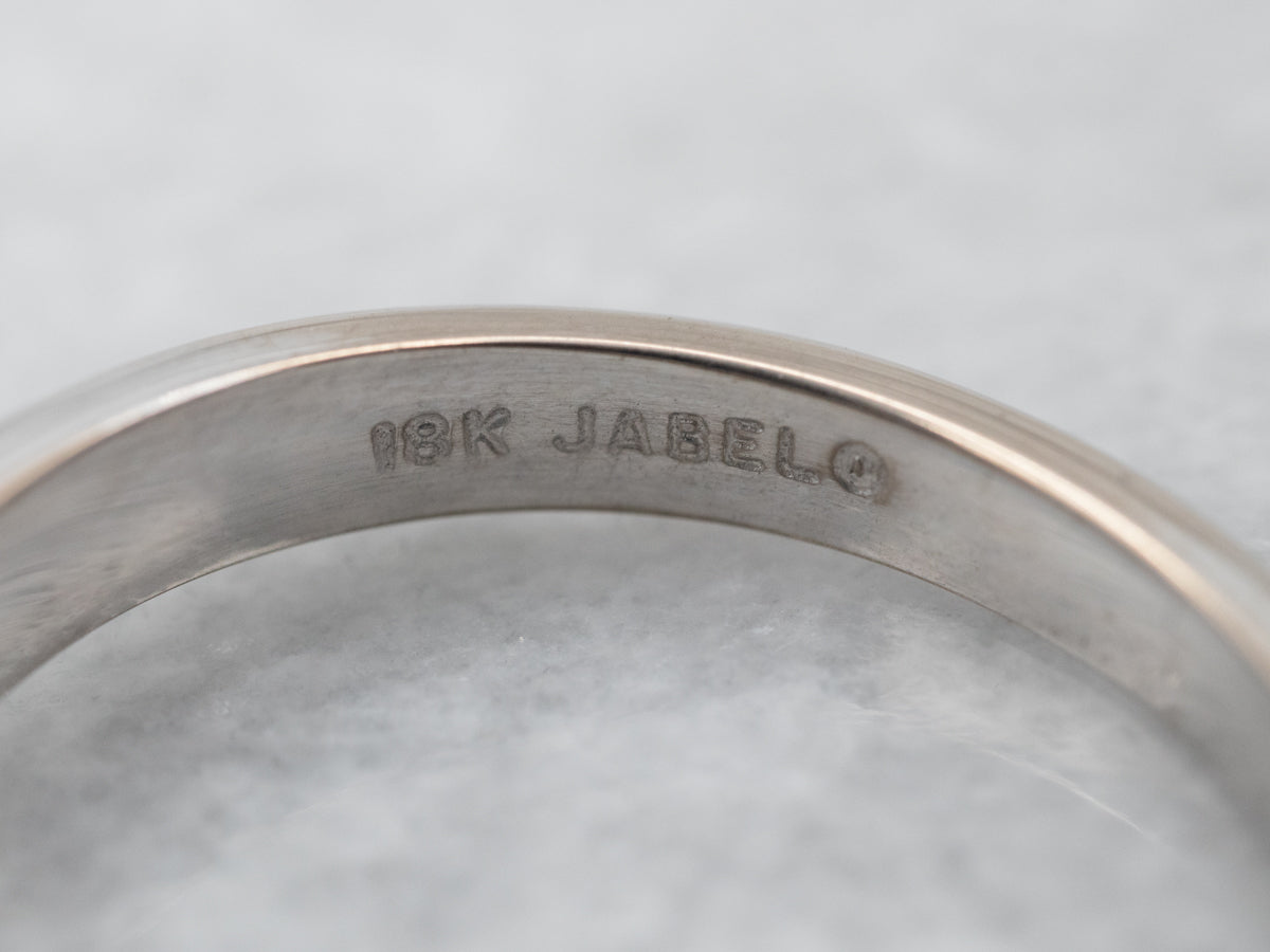 Vintage Jabel Diamond Solitaire Engagement Ring