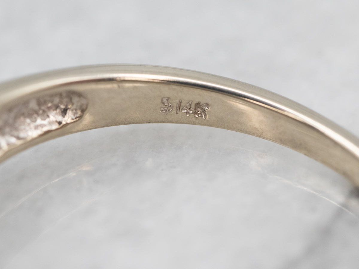 White Gold Spinel and Diamond Ring