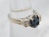 White Gold Spinel and Diamond Ring