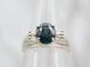 White Gold Spinel and Diamond Ring