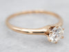 Victorian Gold Diamond Solitaire Engagement Ring